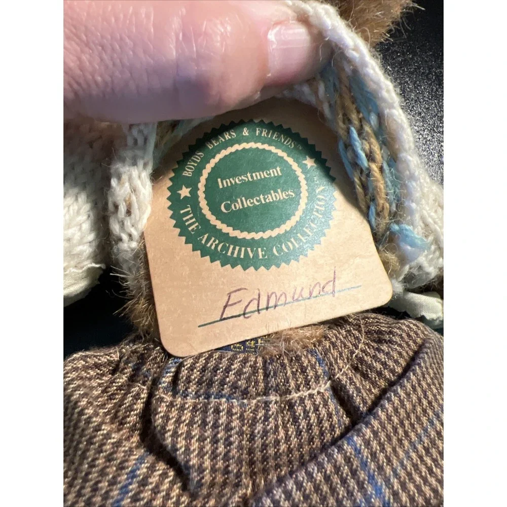 Retired Boyds Bears & Friends Edmund T. Bear‎ Beehive Sweater 8